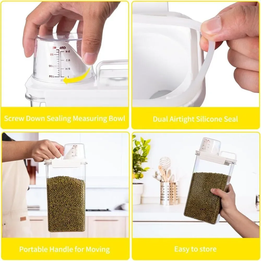 Rice Storage Container 3-5 Lbs Tcereal Storage Container Dog Food Storage